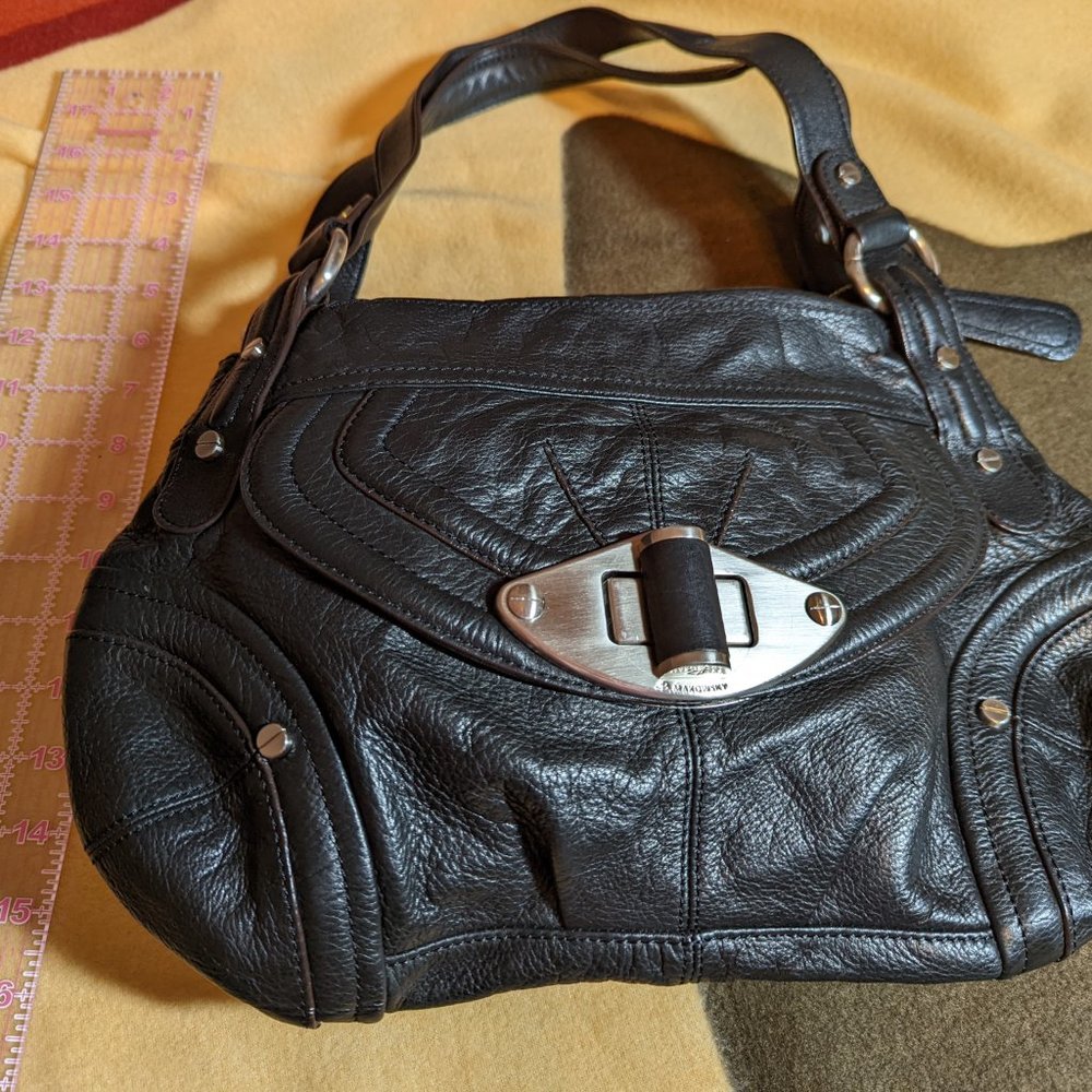 B. Makowsky Large Leather Bag
